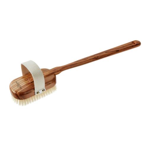 Cyril R. Salter Olive Wood Bathbrush with Detachable Handle