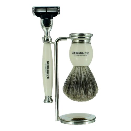 D.R. Harris 3 - Piece Shaving Set - Ivory- Mach 3