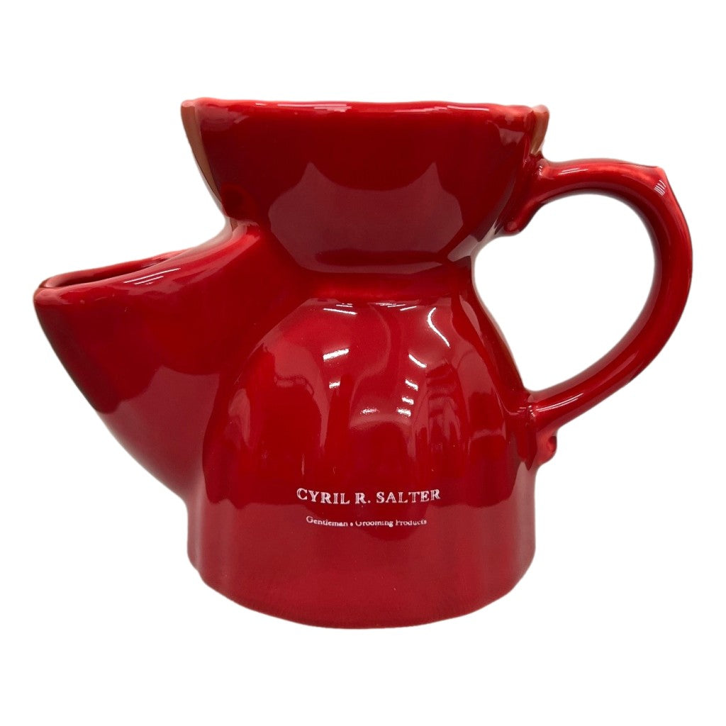 Cyril R. Salter Red Traditional Shaving Scuttle