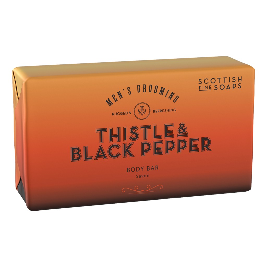 The Scottish Fine Soaps Thistle & Black Pepper Body Bar 220g