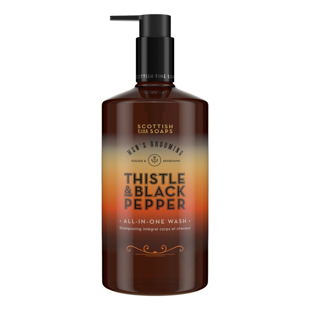 The Scottish Fine Soaps Thistle & Black Pepper All-In-One Wash 500ml