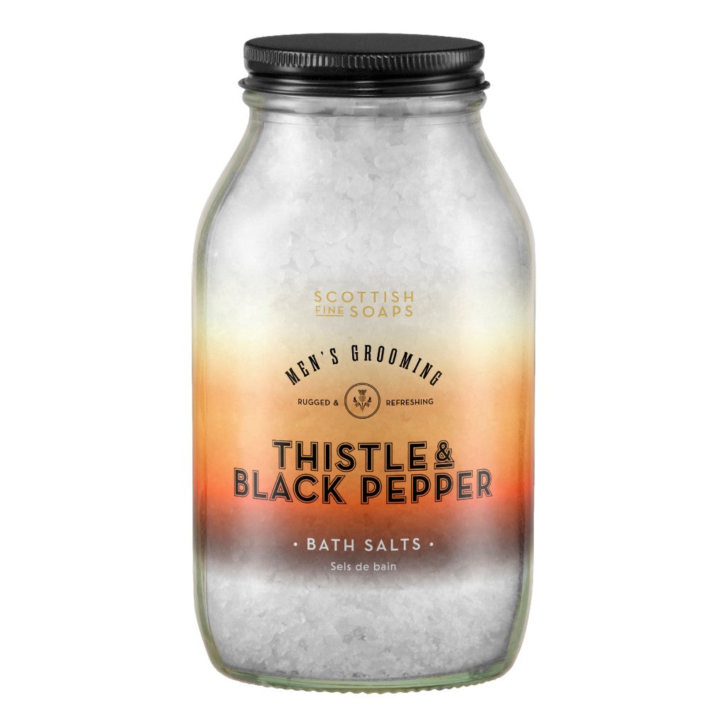 The Scottish Fine Soaps Thistle & Black Pepper Bath Salts 500g
