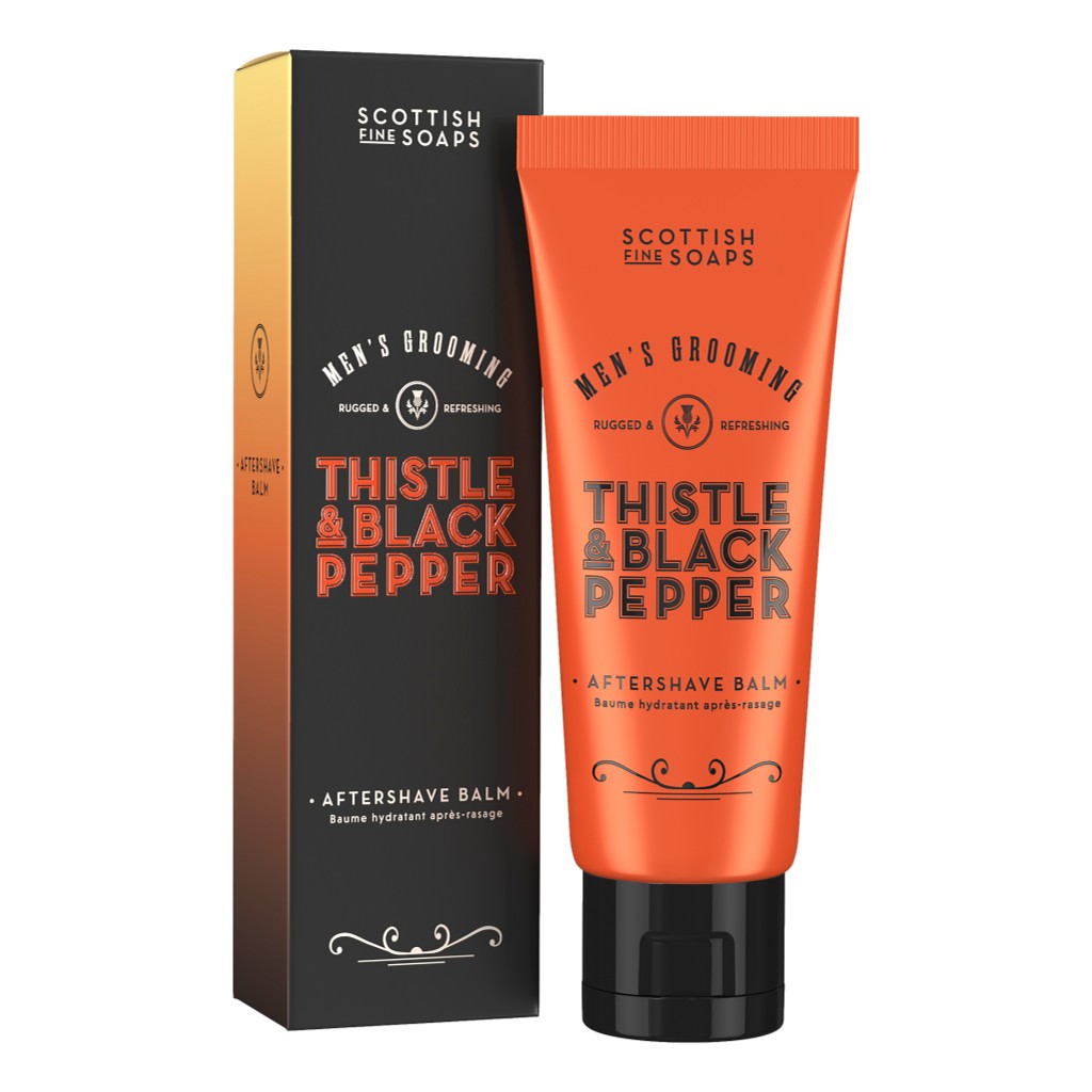 The Scottish Fine Soaps Thistle & Black Pepper Aftershave Balm 75ml