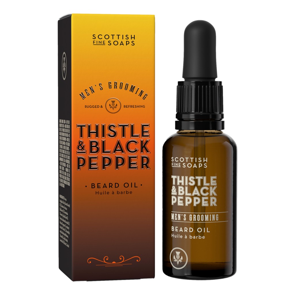 The Scottish Fine Soaps Thistle & Black Pepper Beard Oil 30ml
