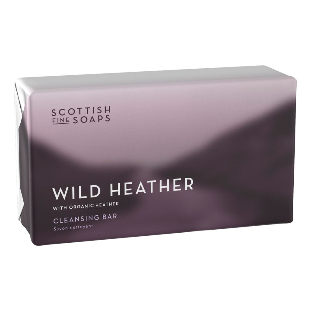 The Scottish Fine Soaps Wild Heather Cleansing Bar 220g