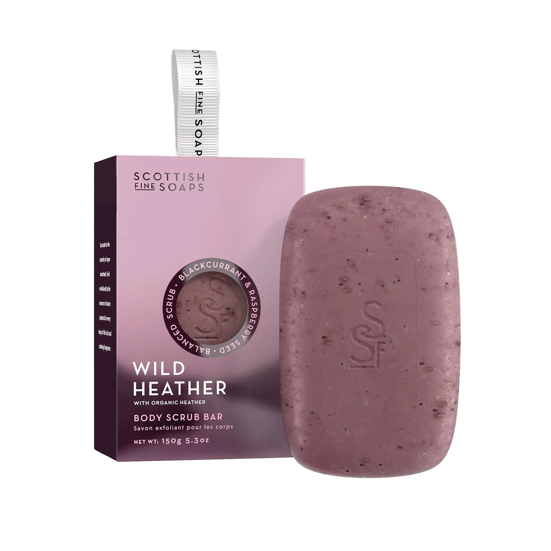 The Scottish Fine Soaps Wild Heather Body Scrub Bar 150g