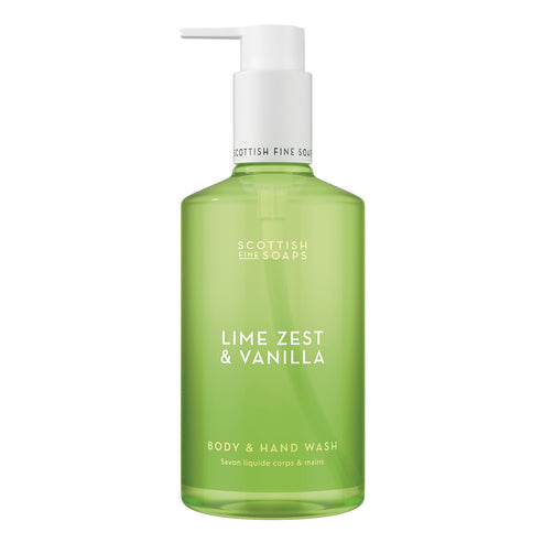 The Scottish Fine Soaps Lime Zest & Vanilla Body & Hand Wash 300ml