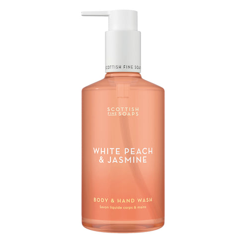 The Scottish Fine Soaps White Peach & Jasmine Body & Hand Wash 300ml