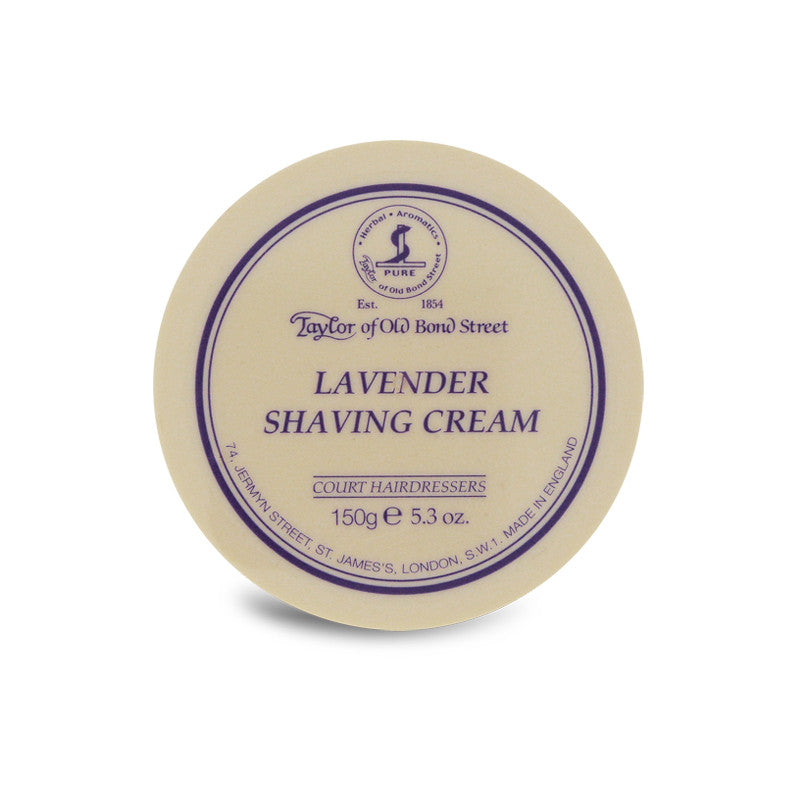 Taylor of Old Bond Street Lavender Shaving Cream 150g - Cyril R. Salter