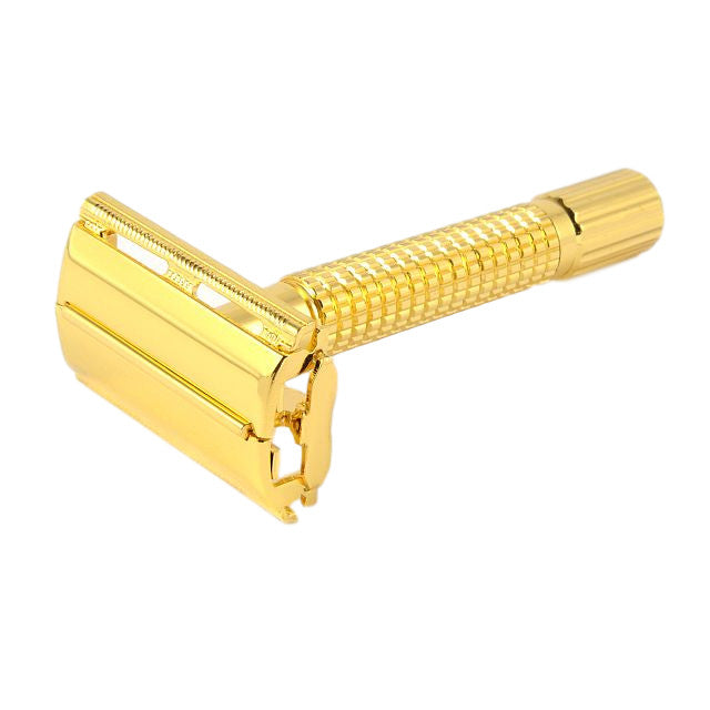Timor Shiny Gold Butterfly Safety Razor - Cyril R. Salter