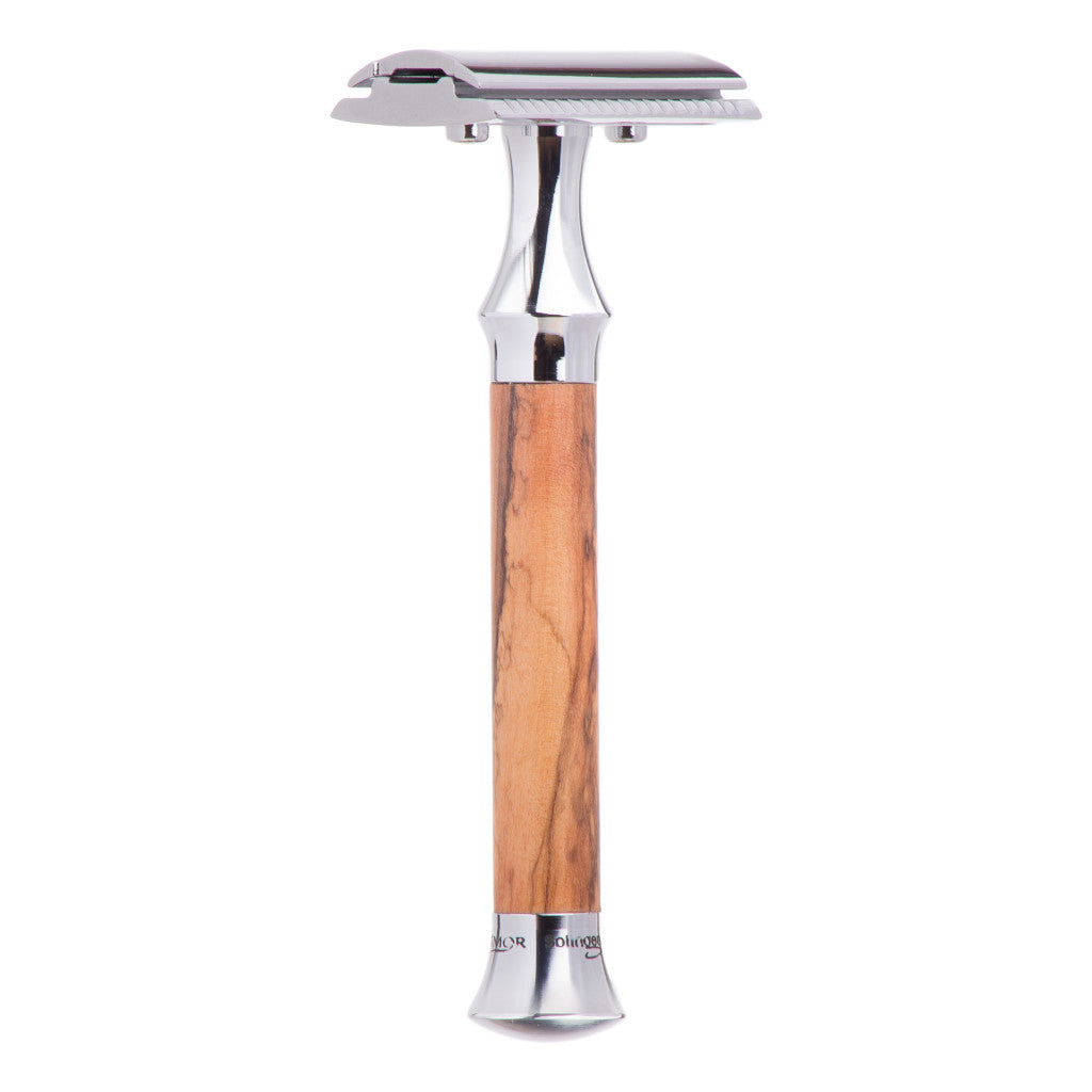 Timor Vintage Edition Olive Wood Safety Razor 1360 - Cyril R. Salter