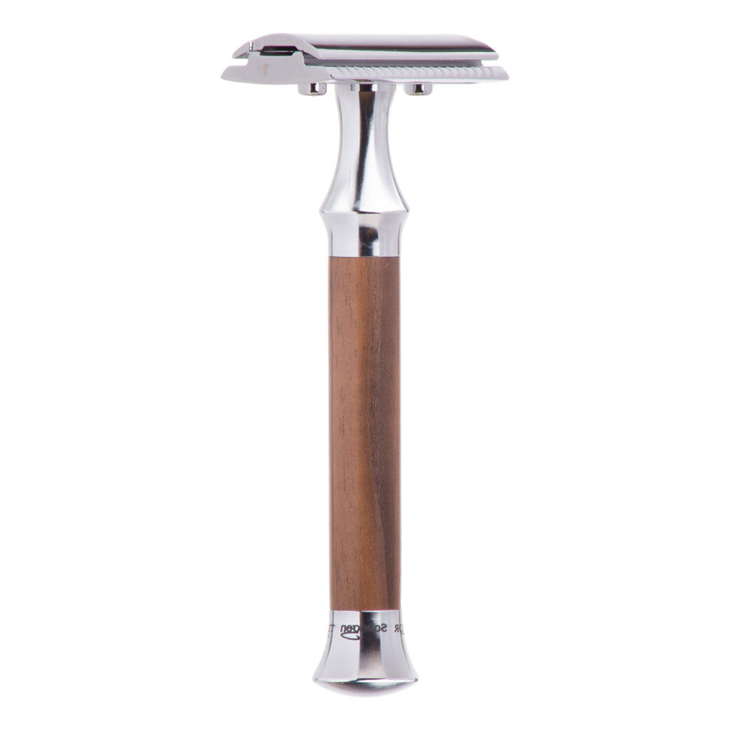 Timor Vintage Edition Solid Walnut Wood Safety Razor 1361 - Cyril R. Salter