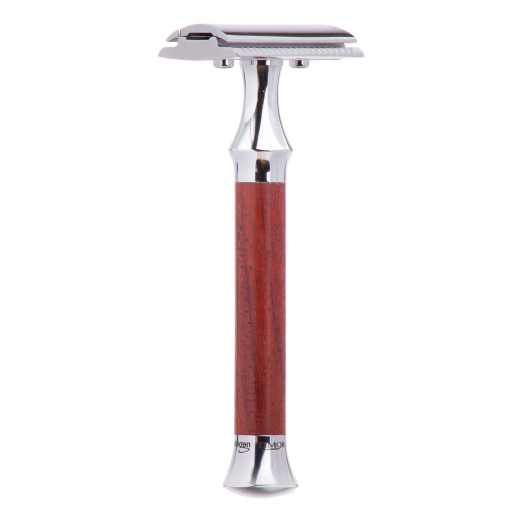 Timor Vintage Edition Solid Padouk Wood Safety Razor 1363 - Cyril R. Salter