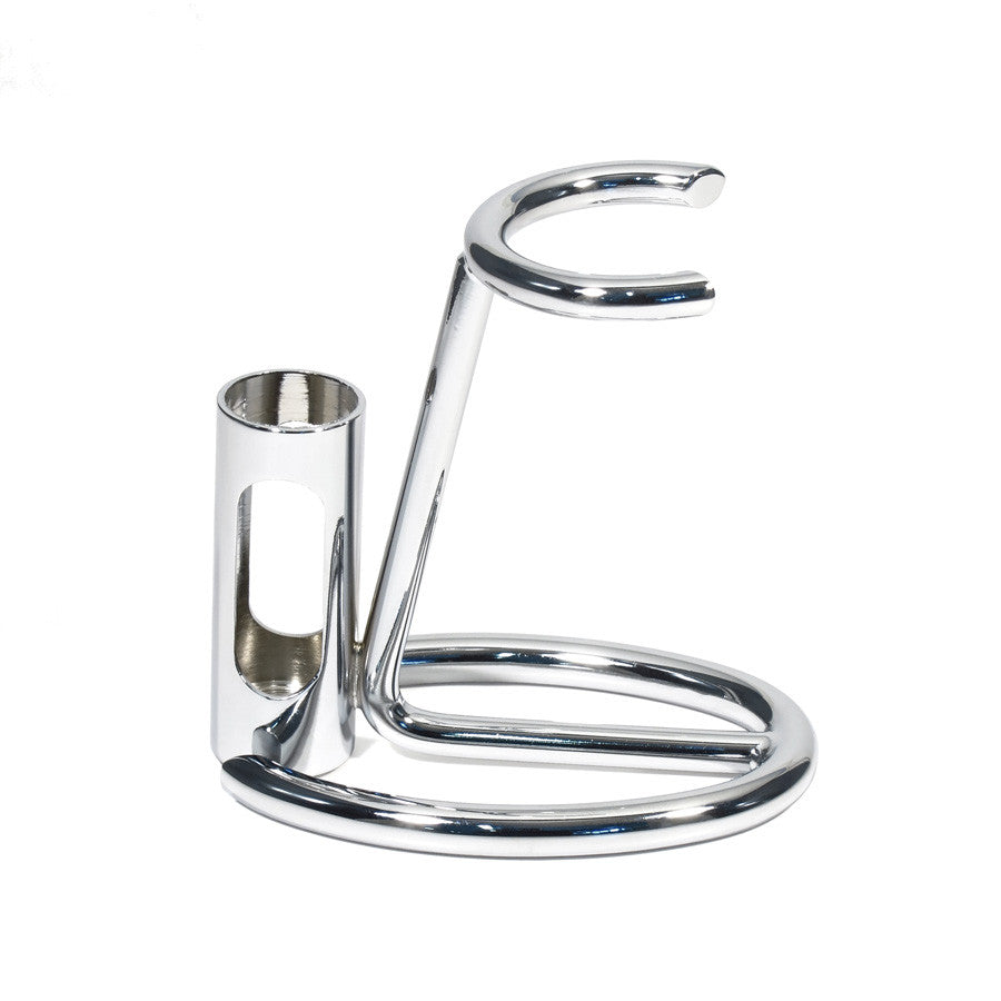 Omega Chrome Shaving Brush Stand - Cyril R. Salter