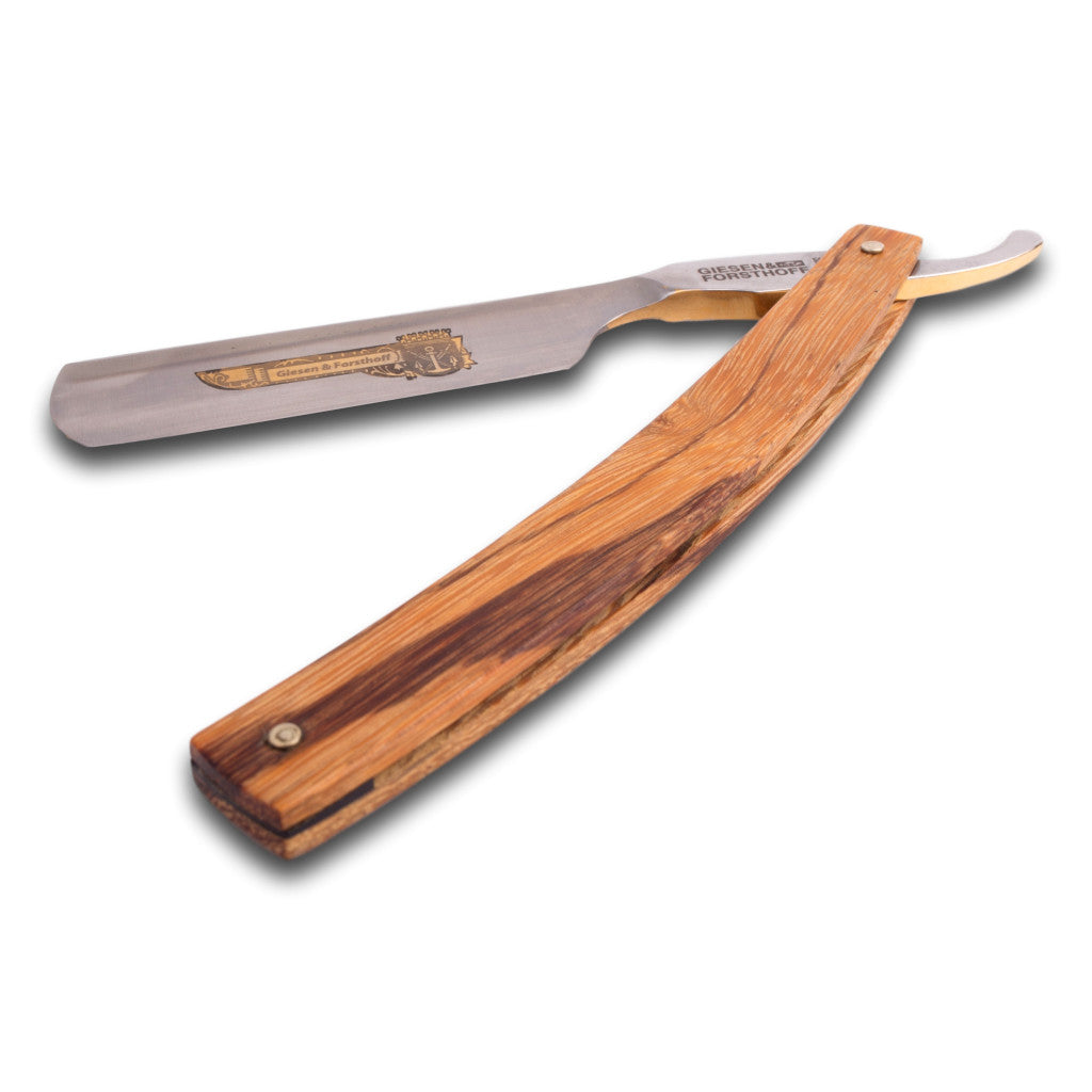 Giesen & Forsthoff 'Solingen Crest’' Marblewood Straight Razor - Cyril R. Salter