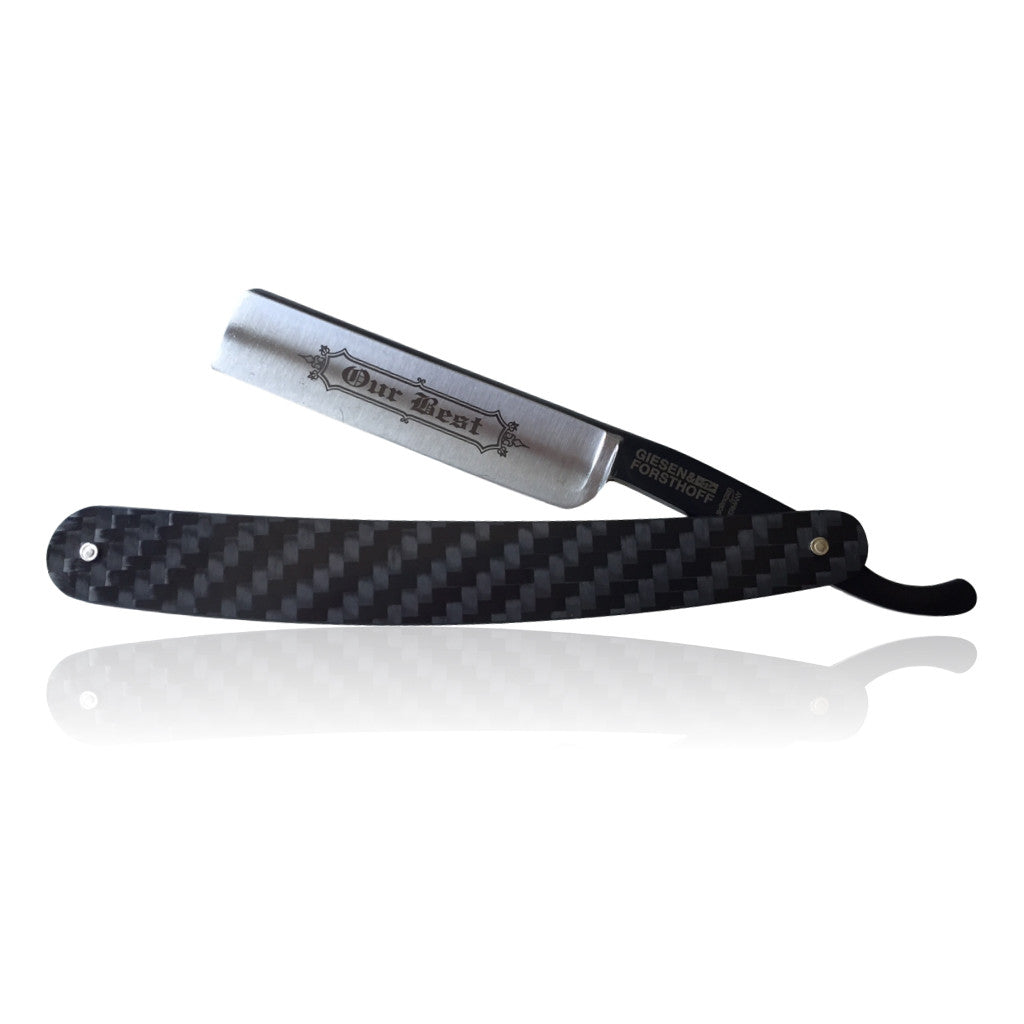 Giesen & Forsthoff 'Our Best' Real Carbon Handle Straight Razor - Cyril R. Salter