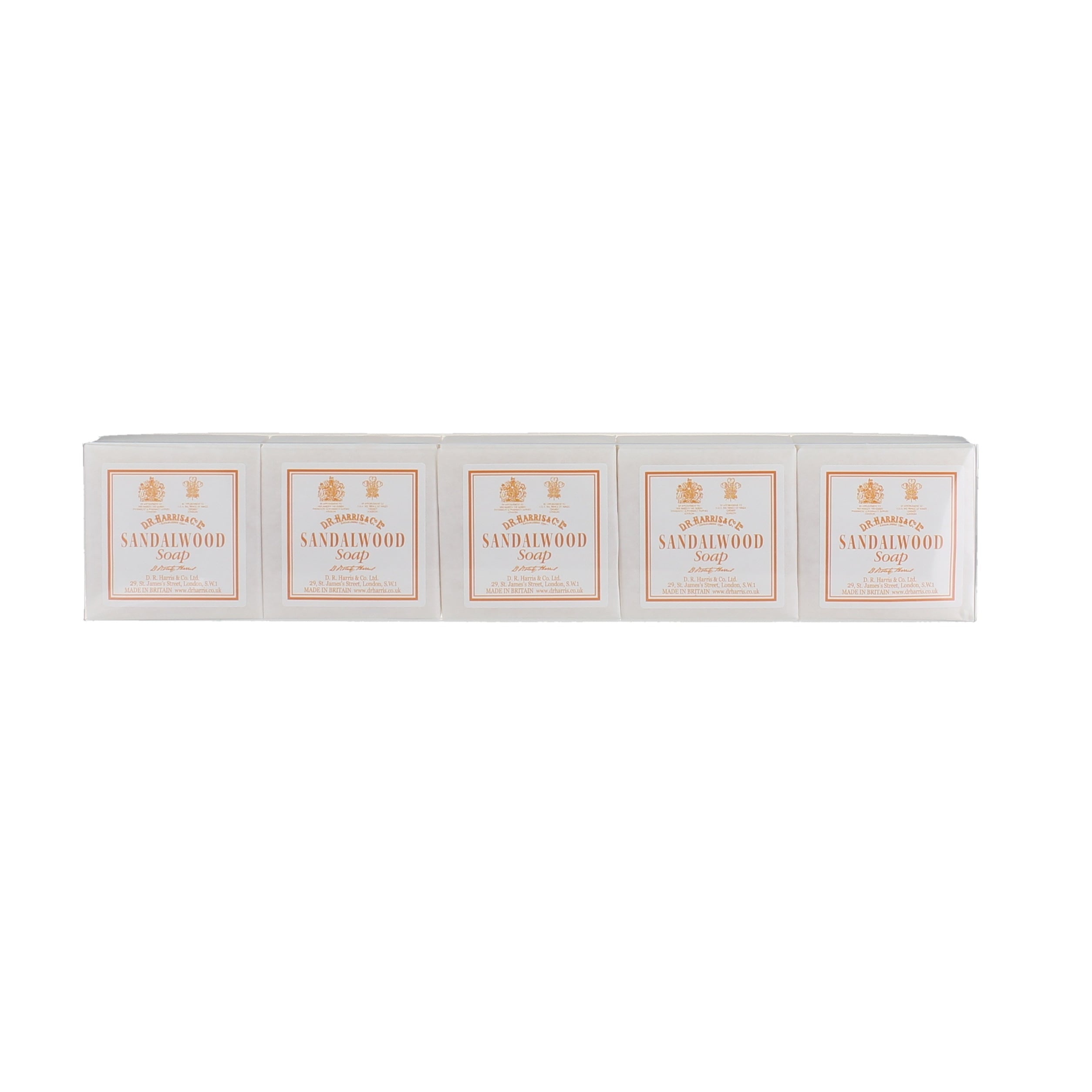 D.R. Harris Sandalwood Guest Soap 5 x 40g Pack