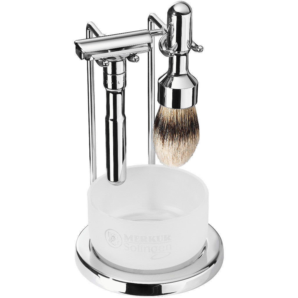 Merkur FUTUR 4-Piece Polished Chrome Shaving Set 751 001 - Cyril R. Salter