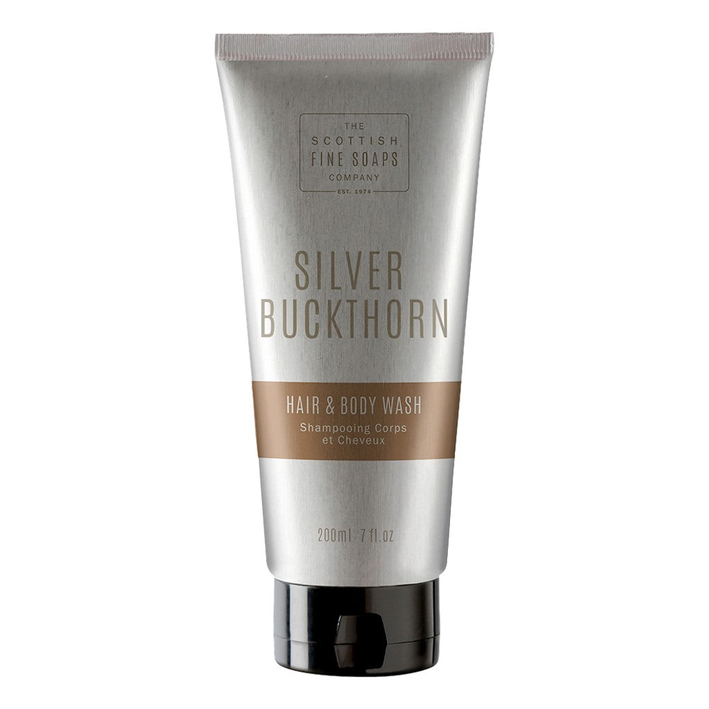 The Scottish Fine Soaps Company Silver Buckthorn Hair & Body Wash 200ml - Cyril R. Salter | Trade Suppliers of Gentlemen's Grooming Products