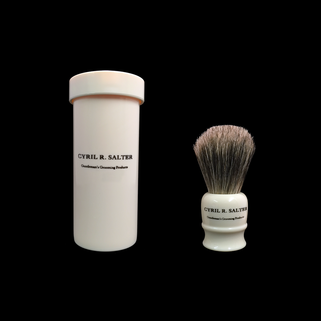 Cyril R. Salter Pure Badger Travel Shaving Brush