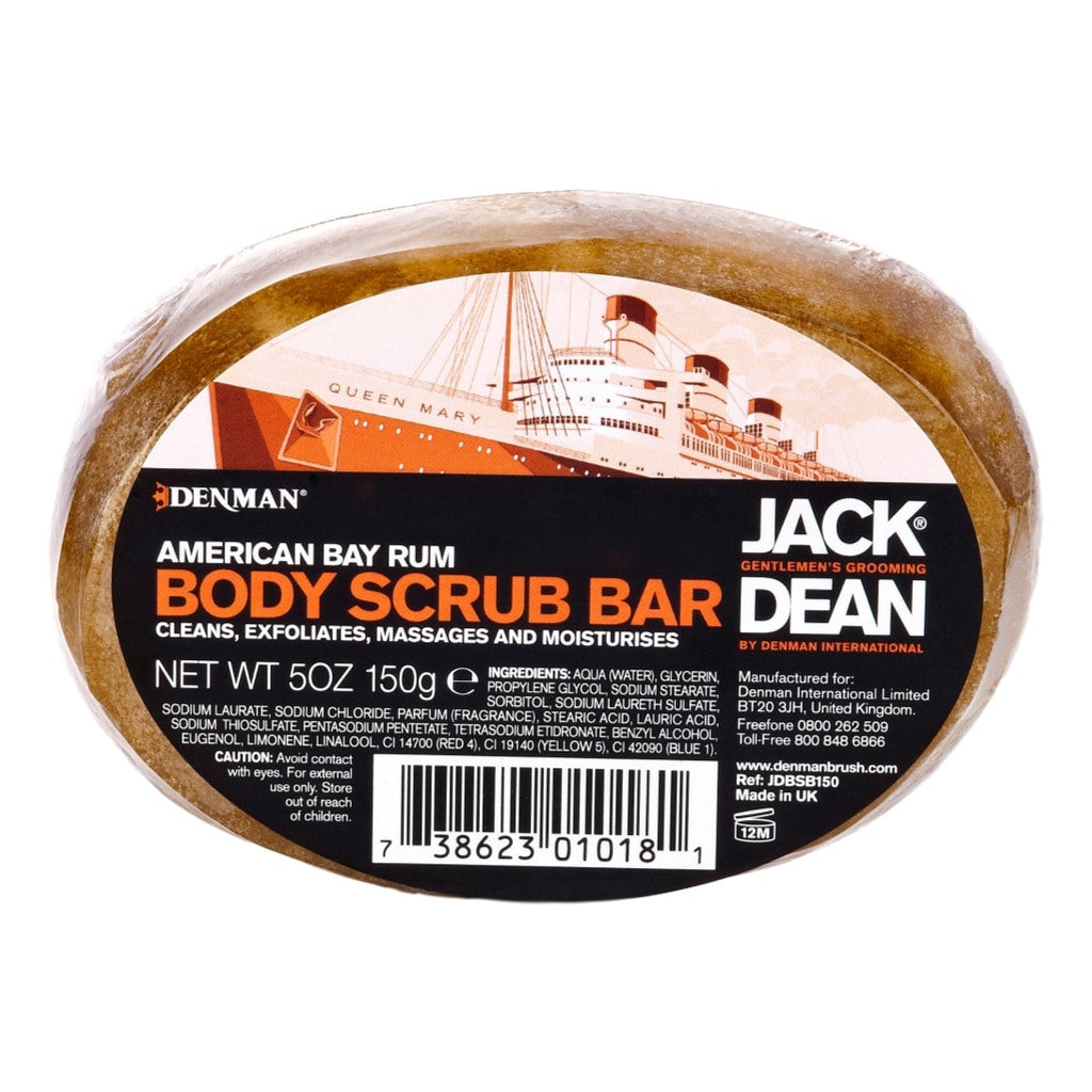 Jack Dean Bay Rum Body Scrub Bar 150g - Cyril R. Salter