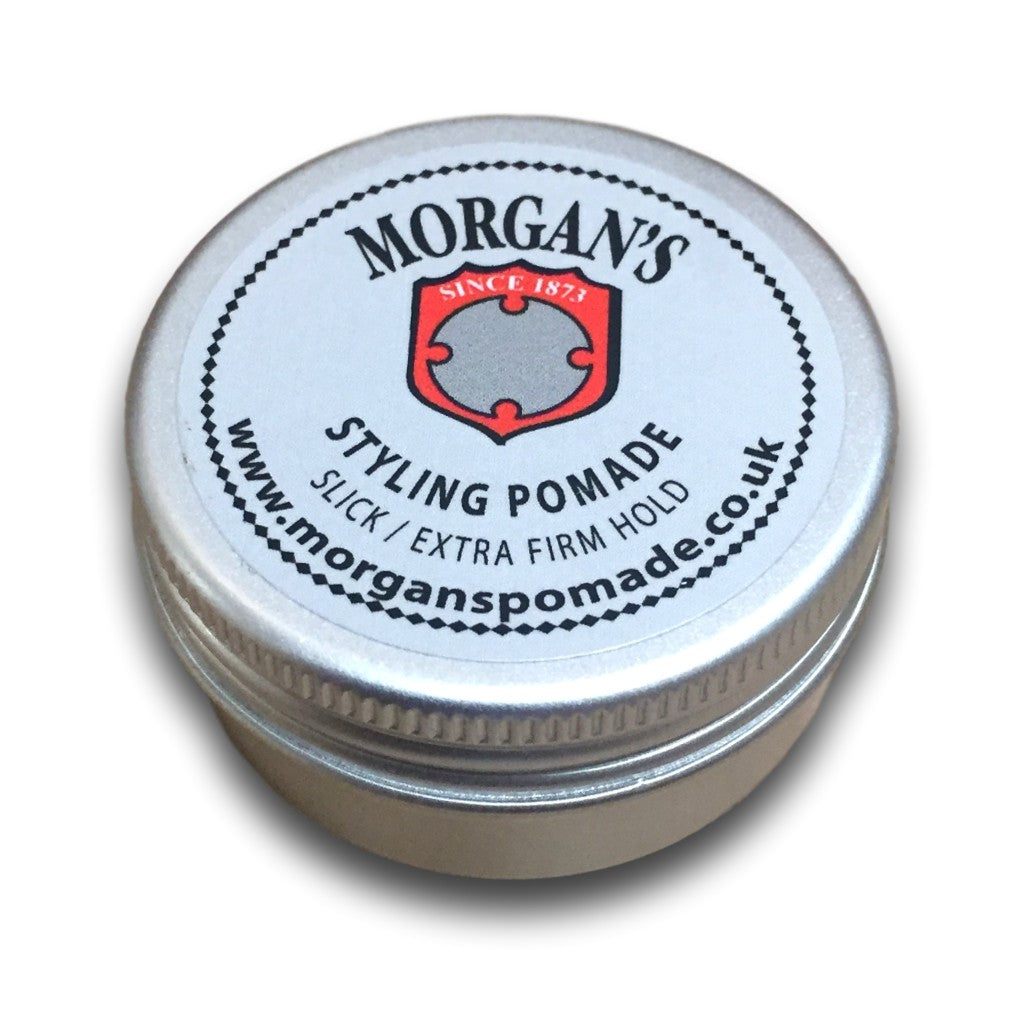 Morgan's Pocket sized Pomade Slick/Extra Firm Hold 15g Tin - Cyril R. Salter