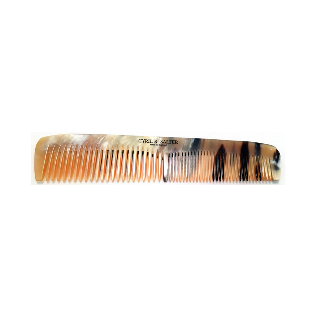 Cyril R. Salter Genuine Horn Double Tooth Comb 17cm