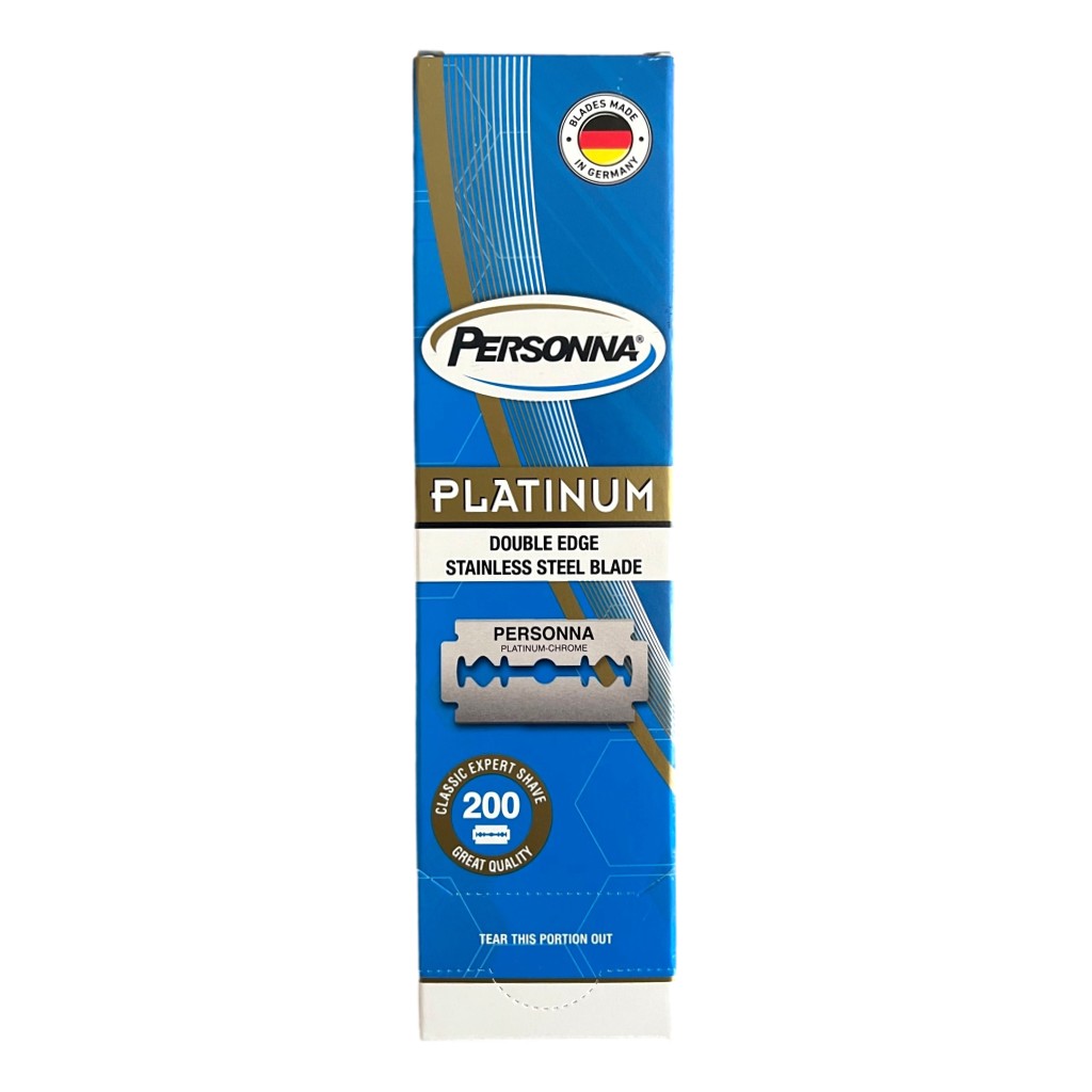 Personna Platinum-Chrome Super Stainless Double Edge Blades Pack of 200