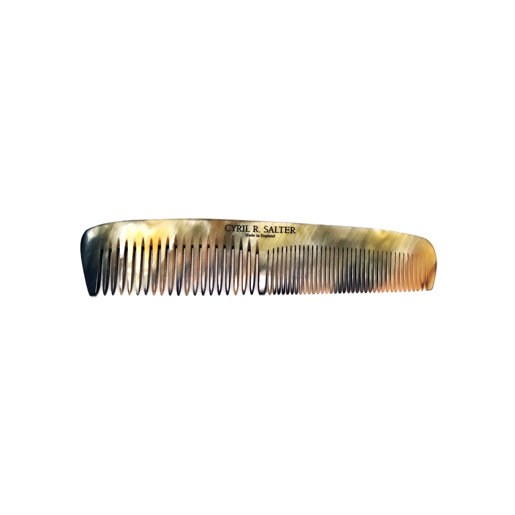 Cyril R. Salter Genuine Horn Double Tooth Comb 15cm