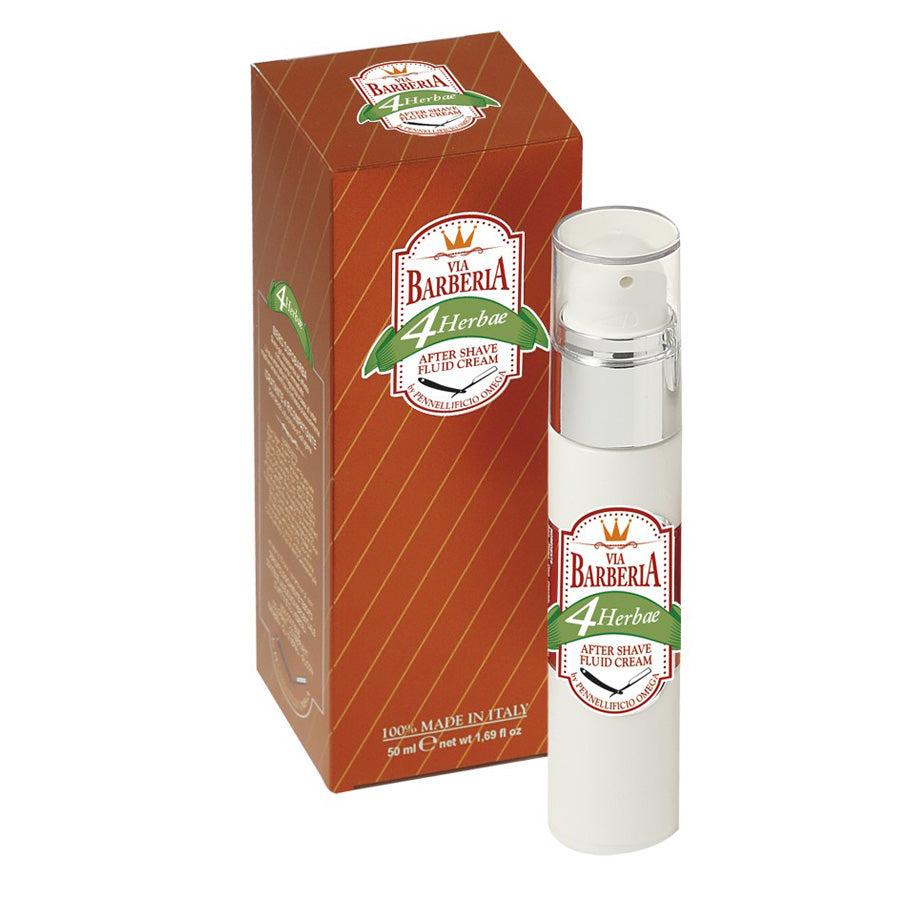 Omega Via Barberia Herbae Aftershave Fluid Cream 50ml - Cyril R. Salter