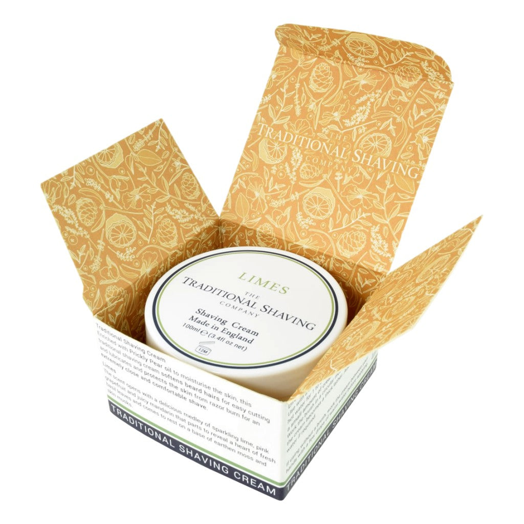 The Traditional Shaving Company Limes Shaving Cream 100ml - Cyril R. Salter | Trade Suppliers of Gentlemen's Grooming Products
