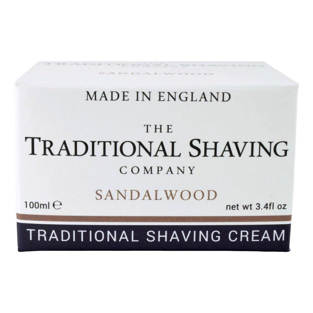 The Traditional Shaving Company Sandalwood Shaving Cream 100ml - Cyril R. Salter | Trade Suppliers of Gentlemen's Grooming Products