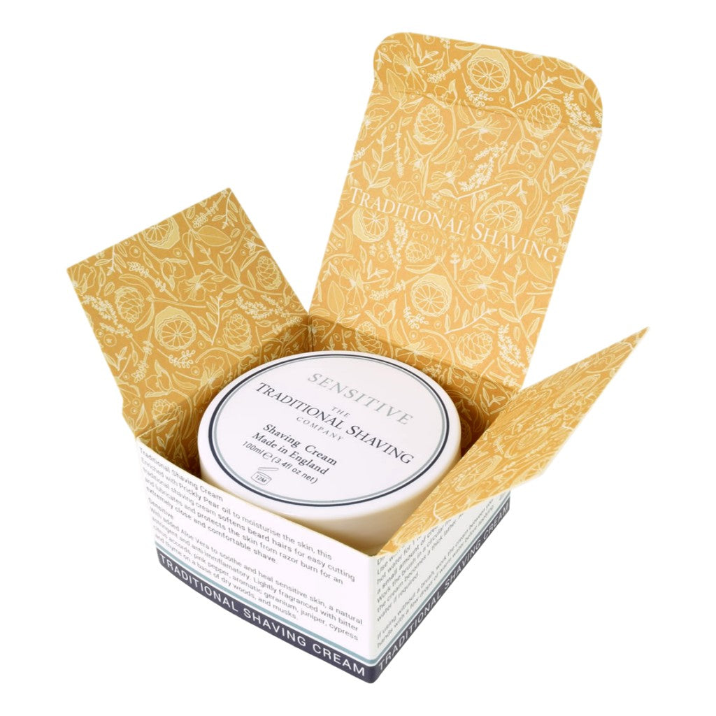 The Traditional Shaving Company Sensitive Shaving Cream 100ml - Cyril R. Salter | Trade Suppliers of Gentlemen's Grooming Products