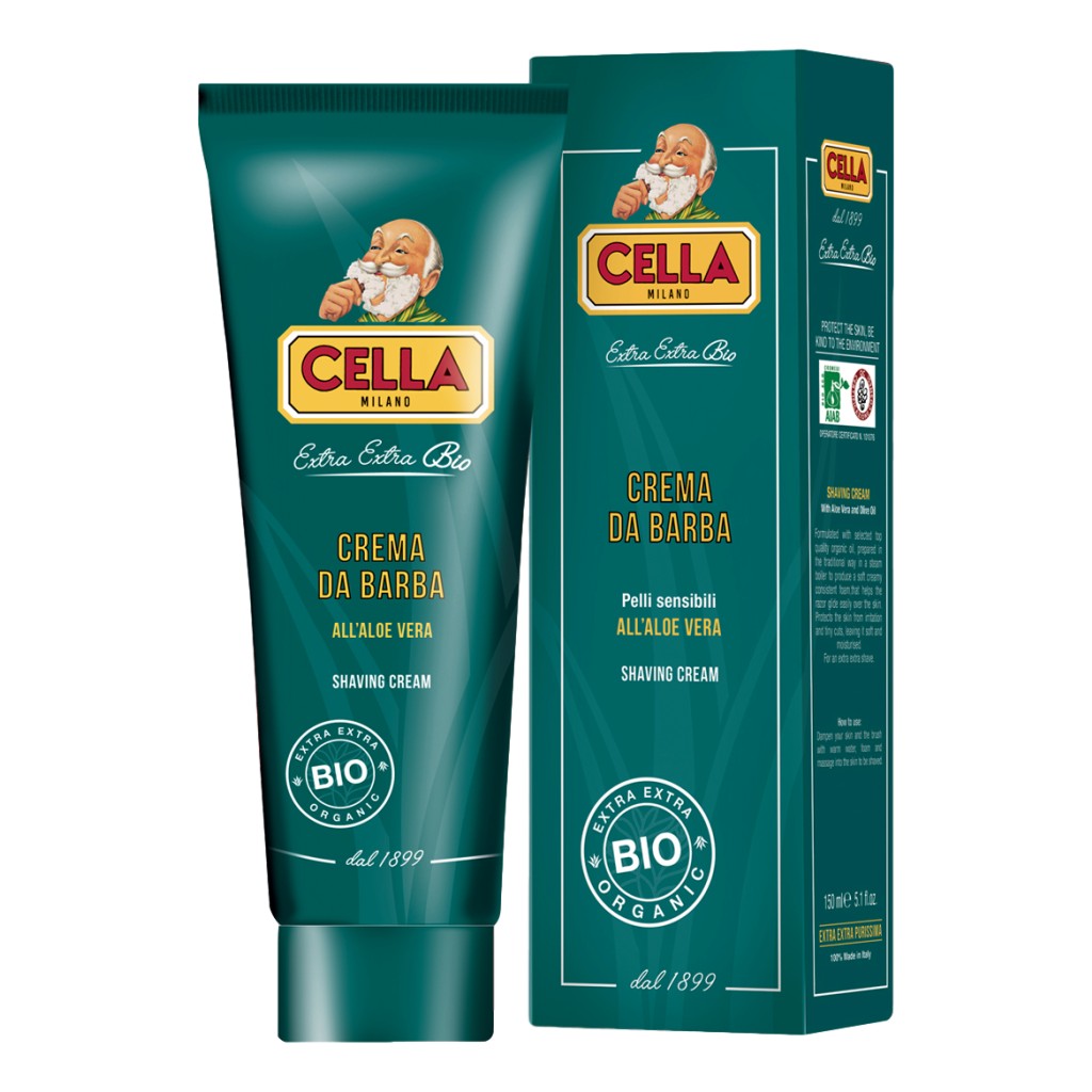 Cella Organic Shaving Cream Tube 150ml - Cyril R. Salter | Trade Suppliers of Gentlemen's Grooming Products
