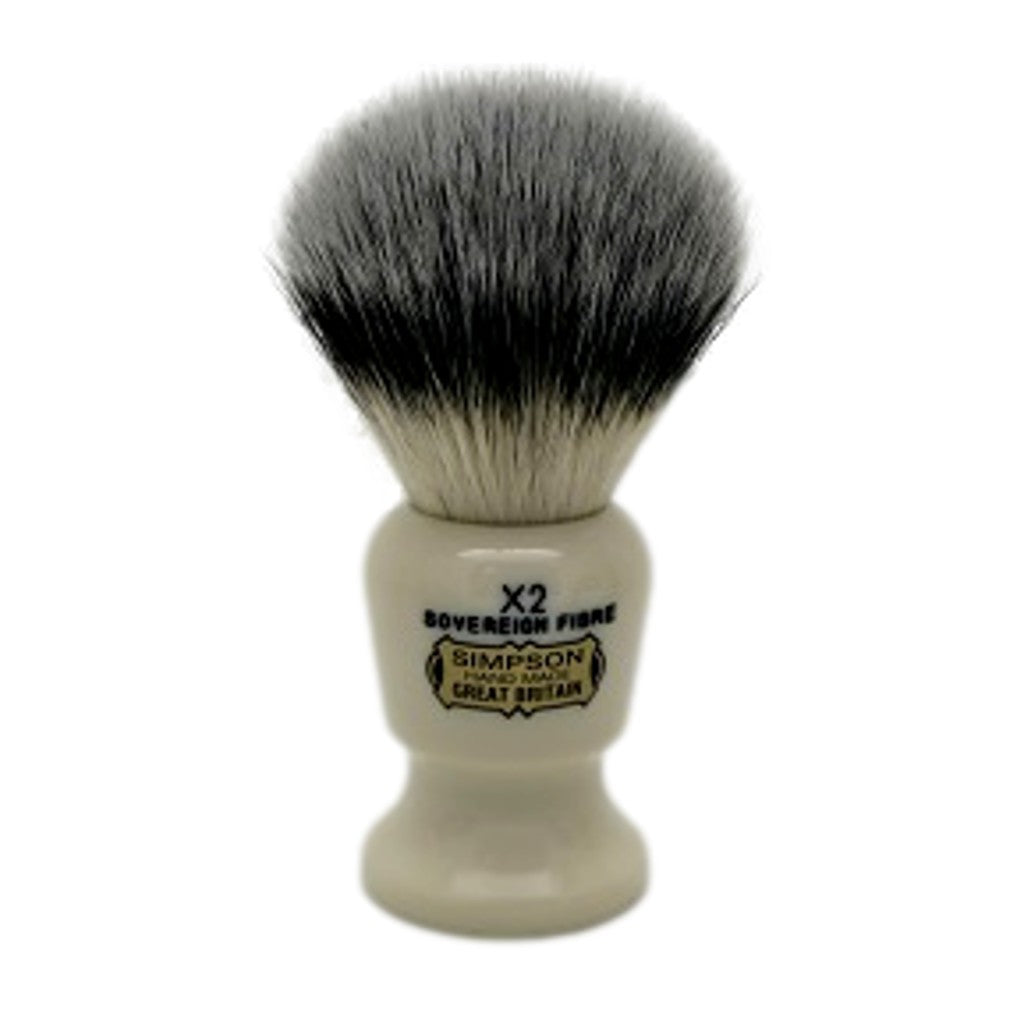 Simpsons 'The Commodore' Sovereign Synthetic Shaving Brush