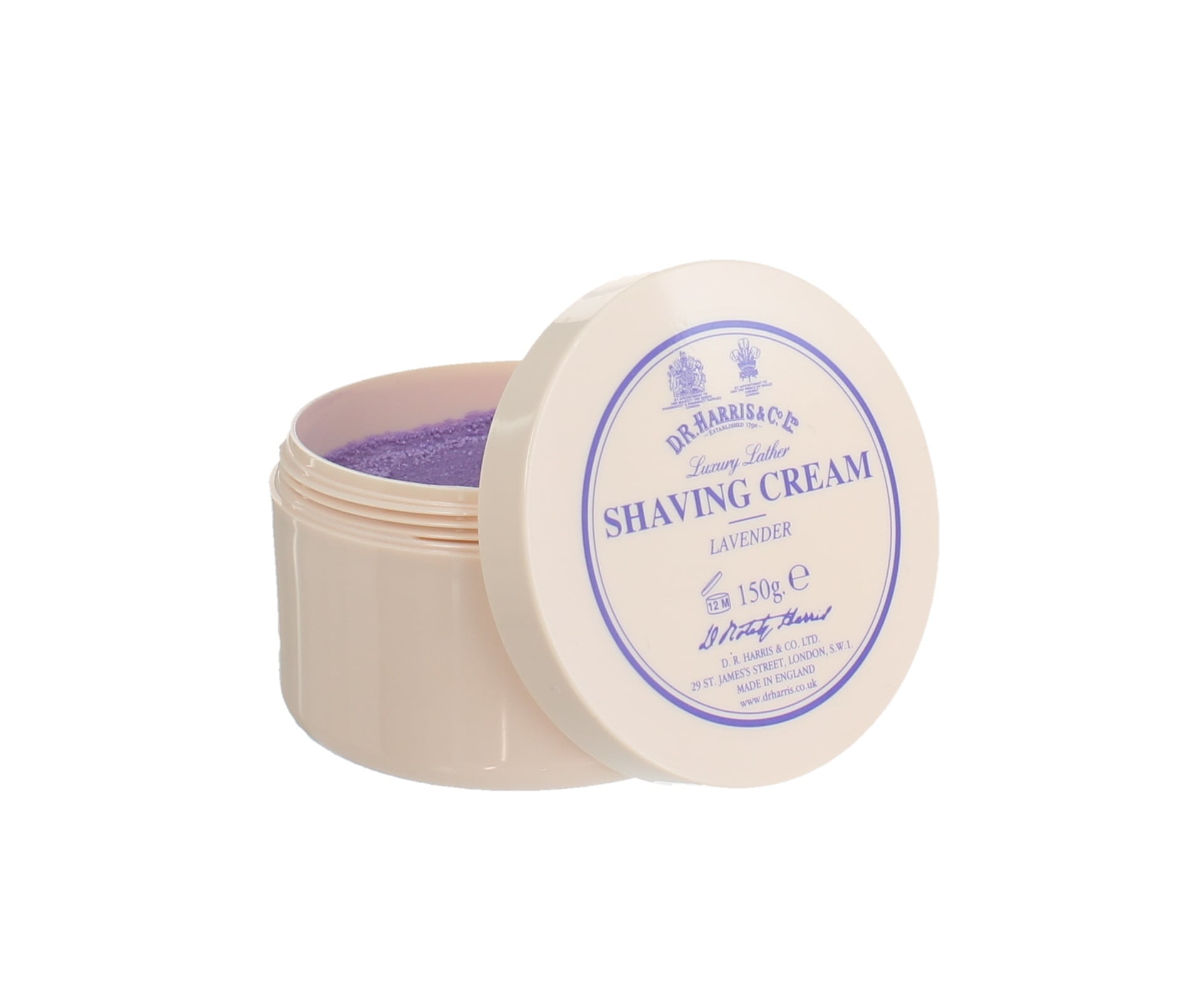 D.R. Harris Lavender Luxury Lather Shaving Cream - Bowl 150g