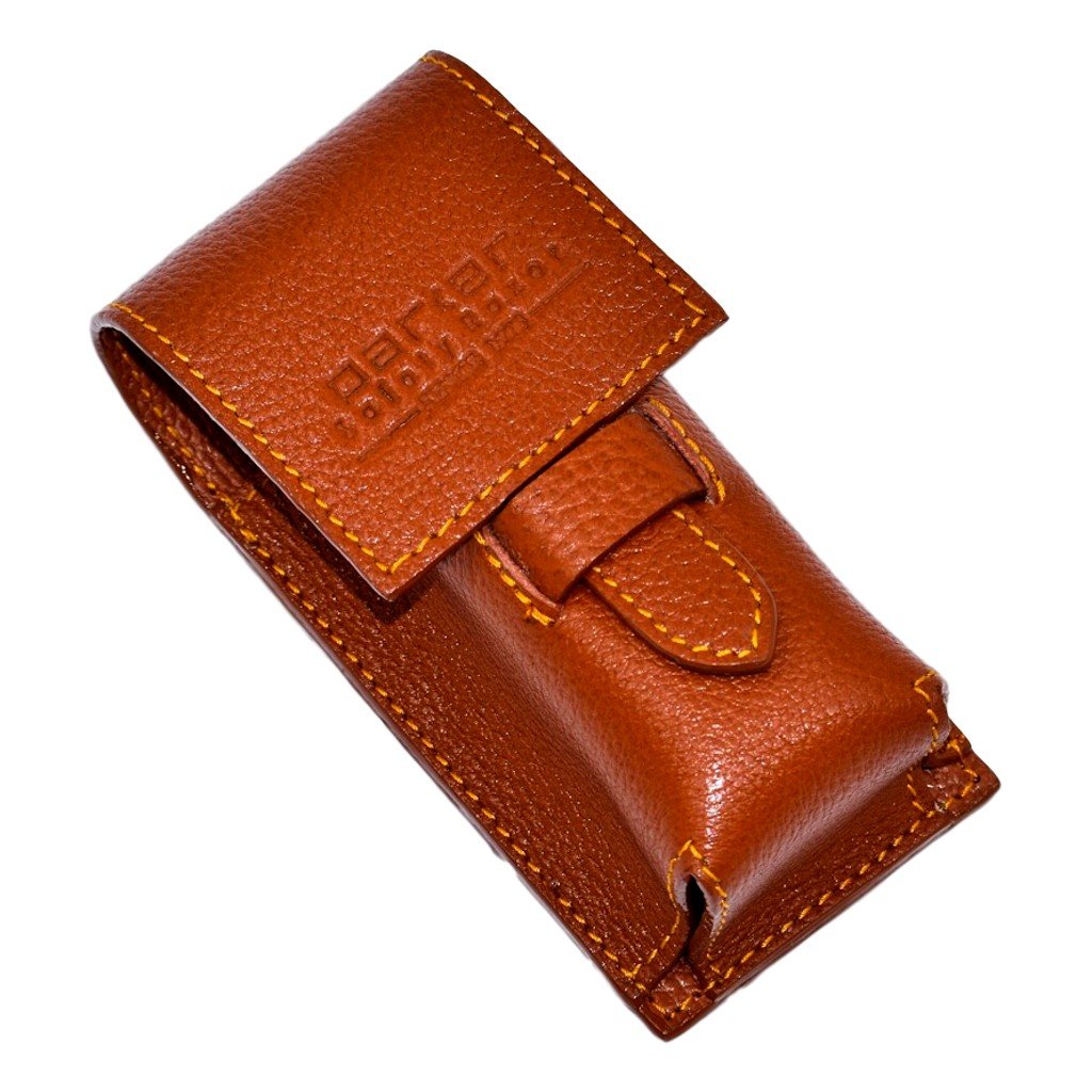 Parker Leather Shaving Brush Case LPBR - Cyril R. Salter | Trade Suppliers of Gentlemen's Grooming Products