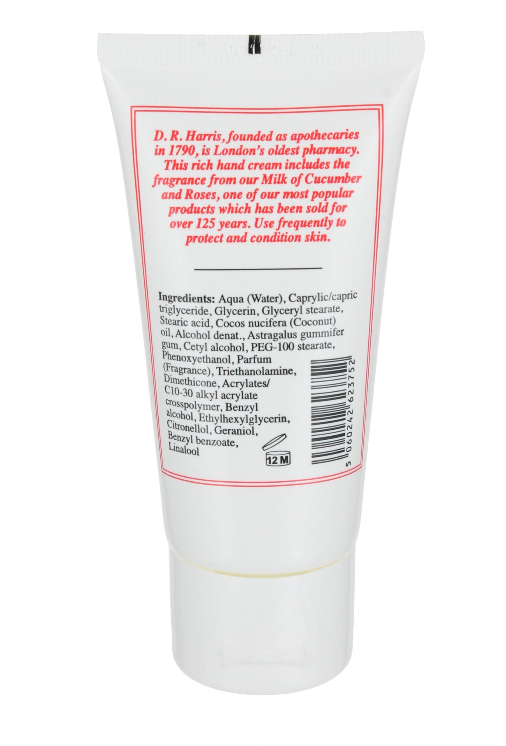 D.R. Harris Cucumber and Roses Hand Cream