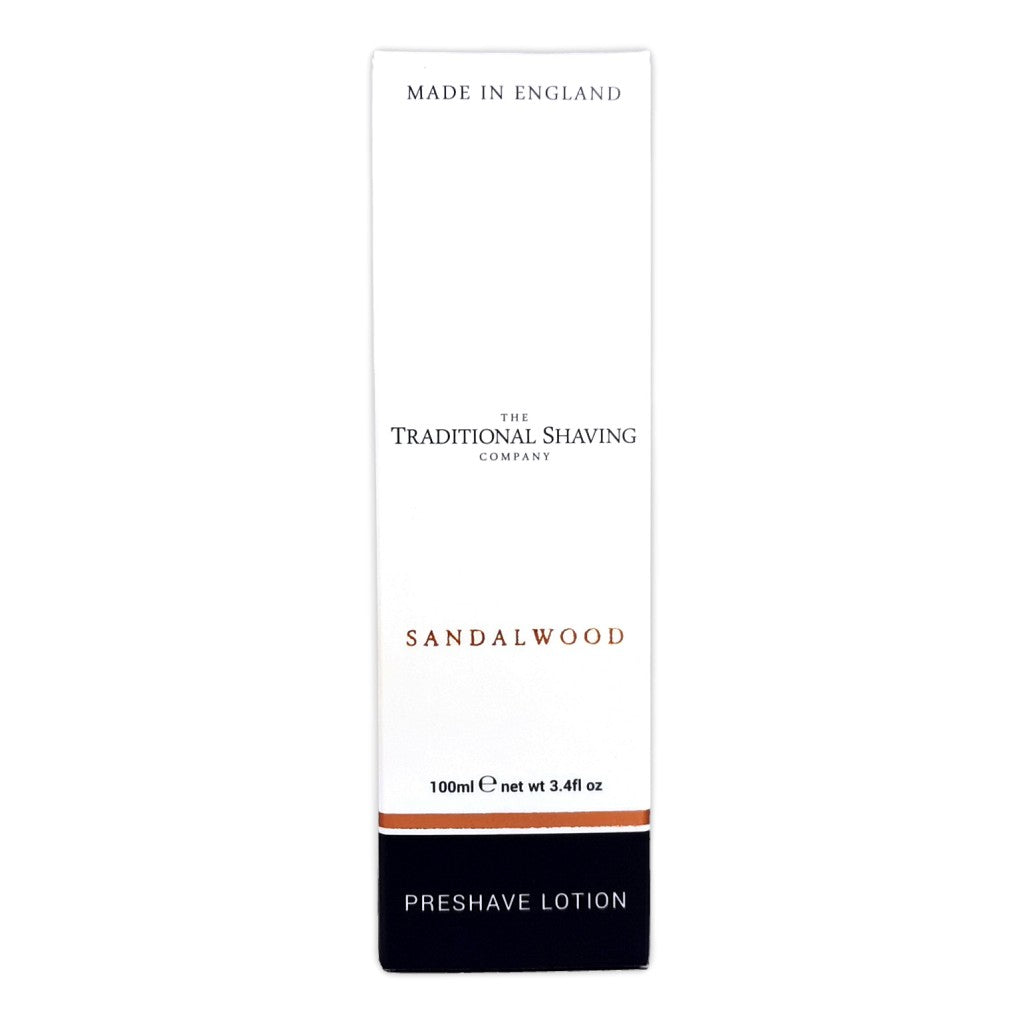 The Traditional Shaving Company Sandalwood Pre-Shave lotion 100ml - Cyril R. Salter | Trade Suppliers of Gentlemen's Grooming Products