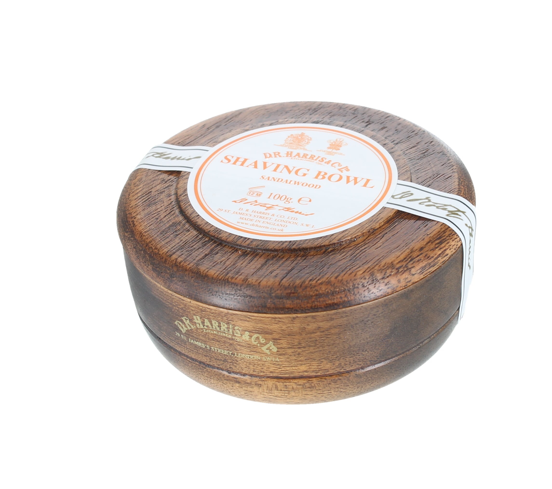 D.R. Harris Sandalwood Shaving Mahogany Bowl