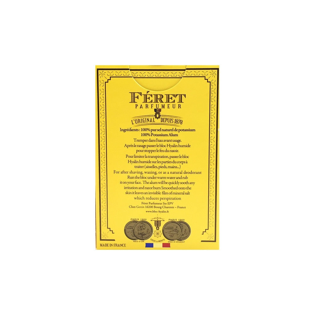 Shaving Accessories - Féret Parfumeur 'Bloc Hyalin' Alum Bloc 100g - Cyril R. Salter