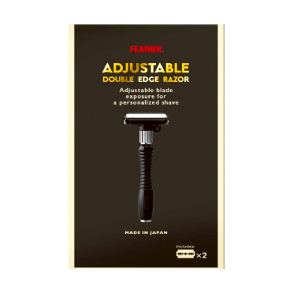 Feather Adjustable Double Edge Razor DER-A - Cyril R. Salter | Trade Suppliers of Gentlemen's Grooming Products