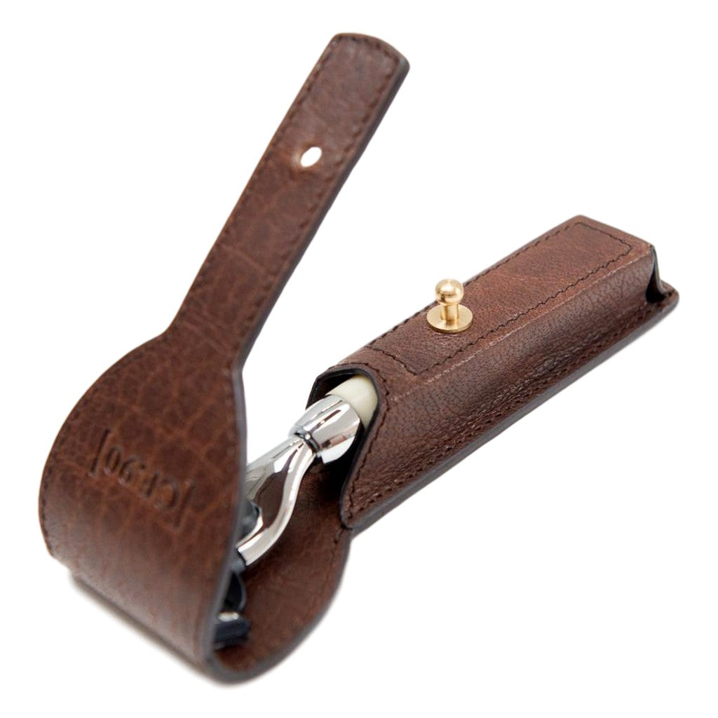 Captain Fawcett's Razor and Handcrafted Leather Case