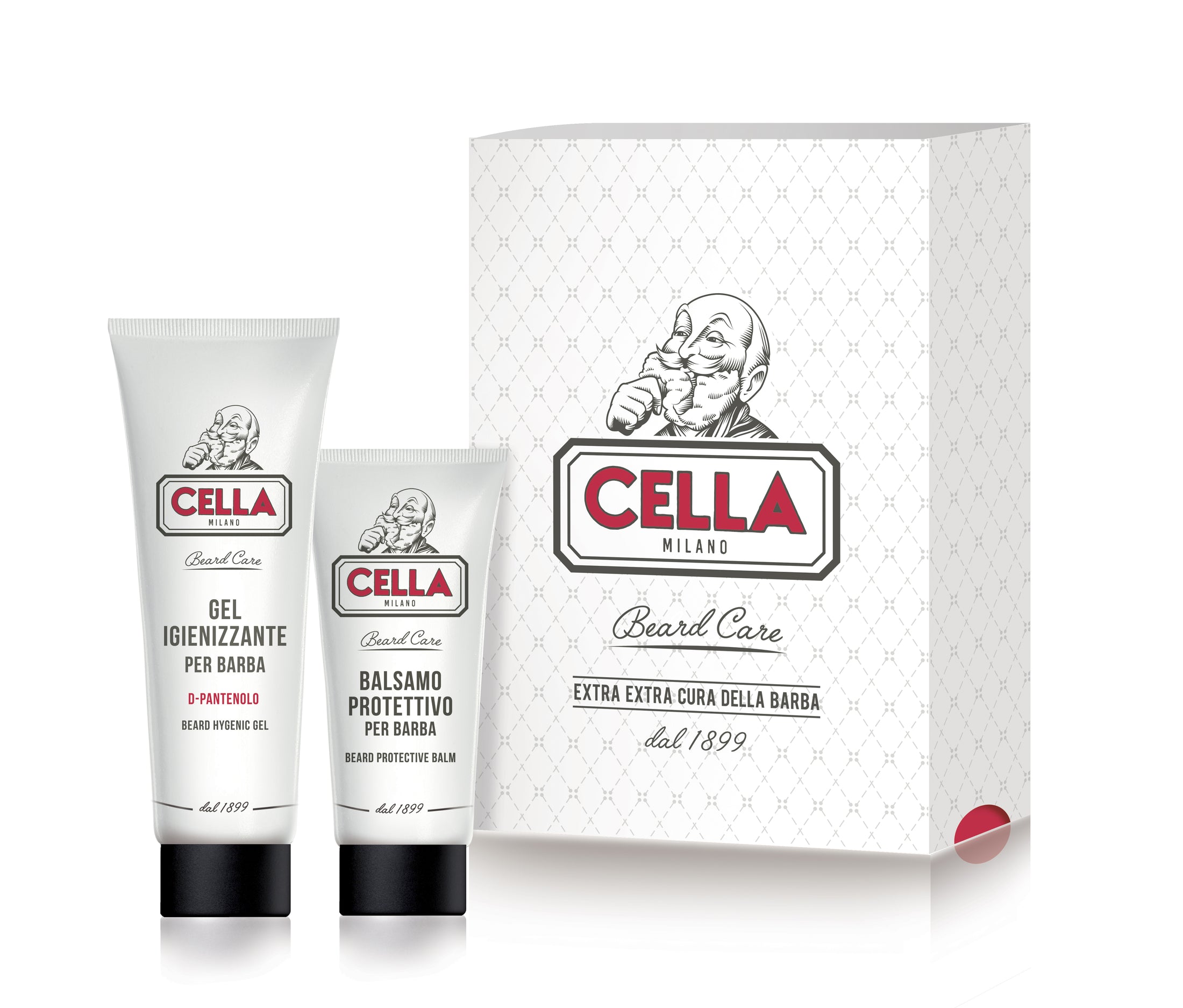 Cella Beard Set Gel Higiénico para Barba y Bálsamo Protector