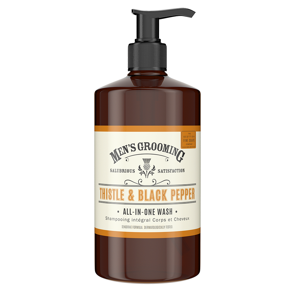 The Scottish Fine Soaps Company Men's Grooming Thistle & Black Pepper All-In-One Wash 500ml