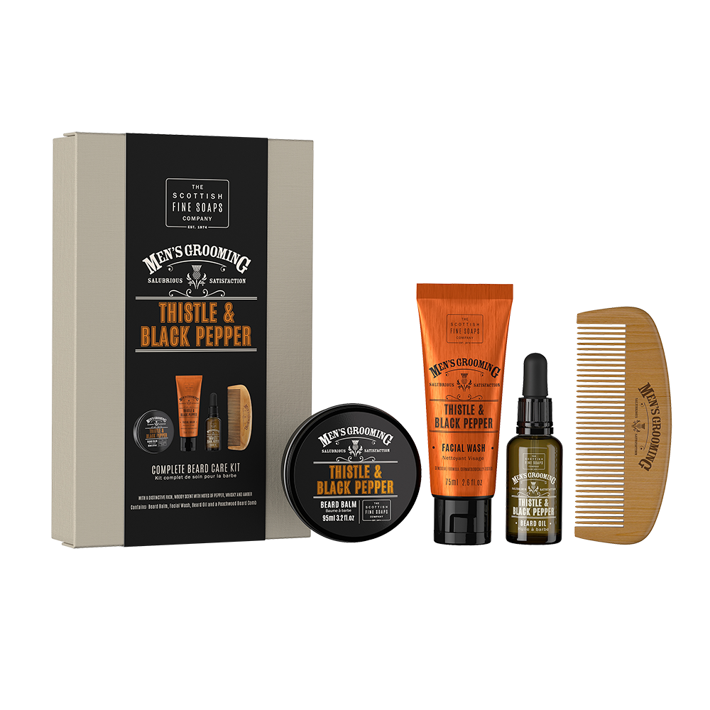 Kit completo para barba de The Scottish Fine Soaps Company