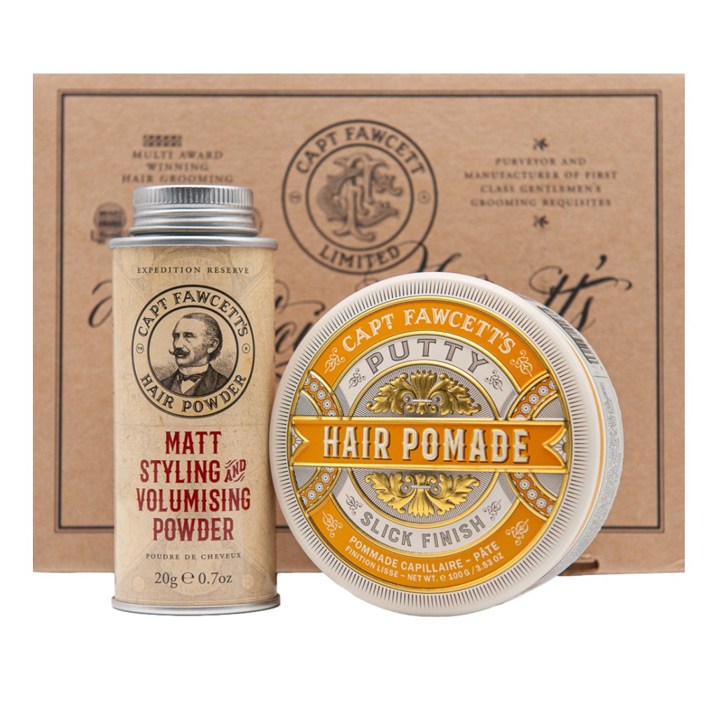 Captain Fawcett's Hair Couture Gift Set - Putty Pomade & Hair Powder