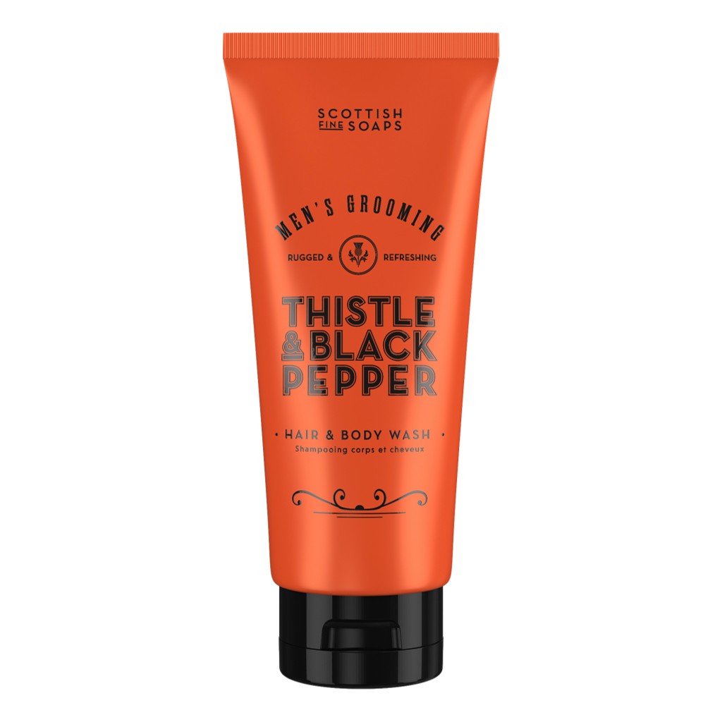 The Scottish Fine Soaps Thistle & Black Pepper Hair & Body Wash 200ml