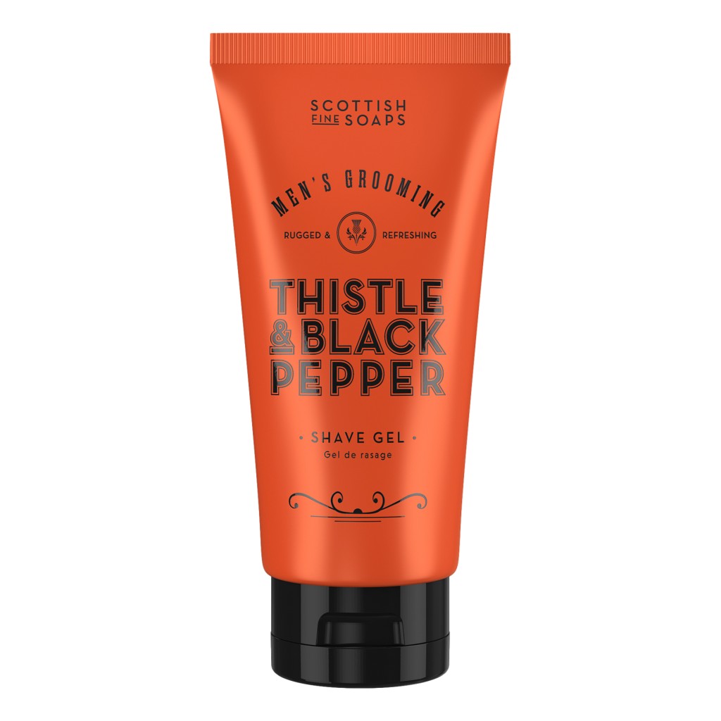 The Scottish Fine Soaps Thistle & Black Pepper Shave Gel 150ml