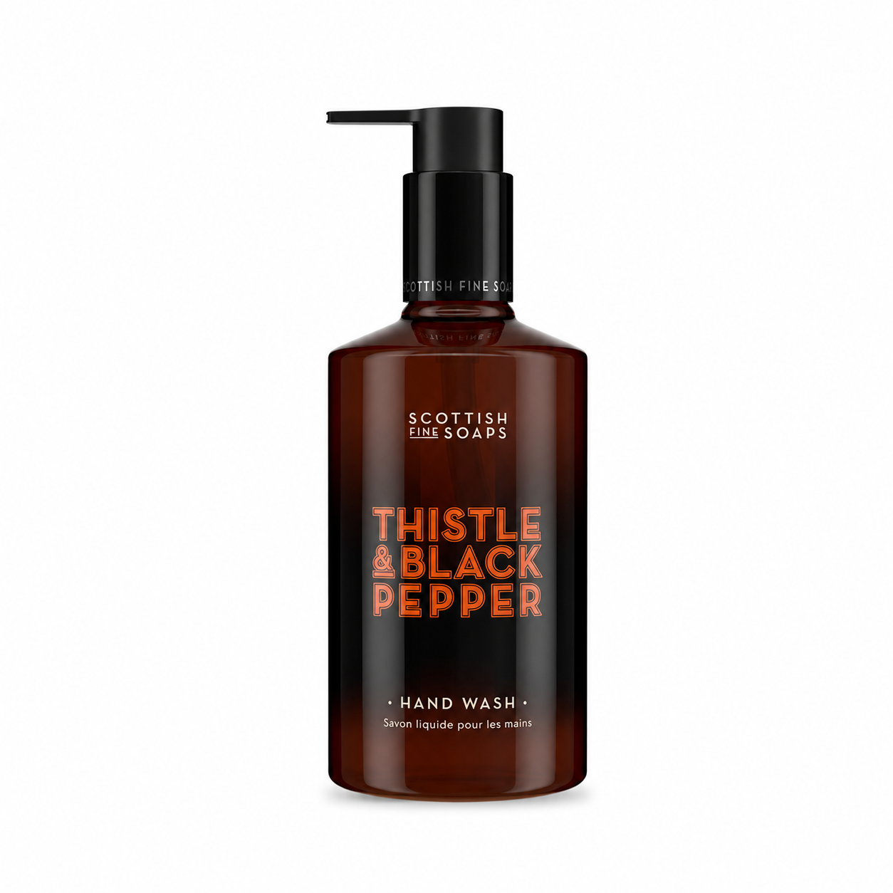 Thistle & Black Pepper Hand Wash 300ml Pump Bottle on white background
